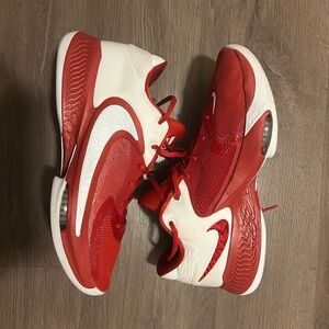 Nike Red and White Athletic Shoes